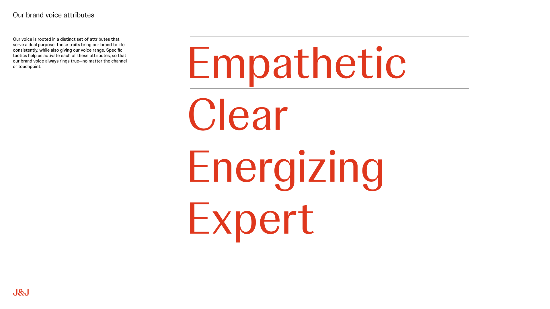 J&J voice principles